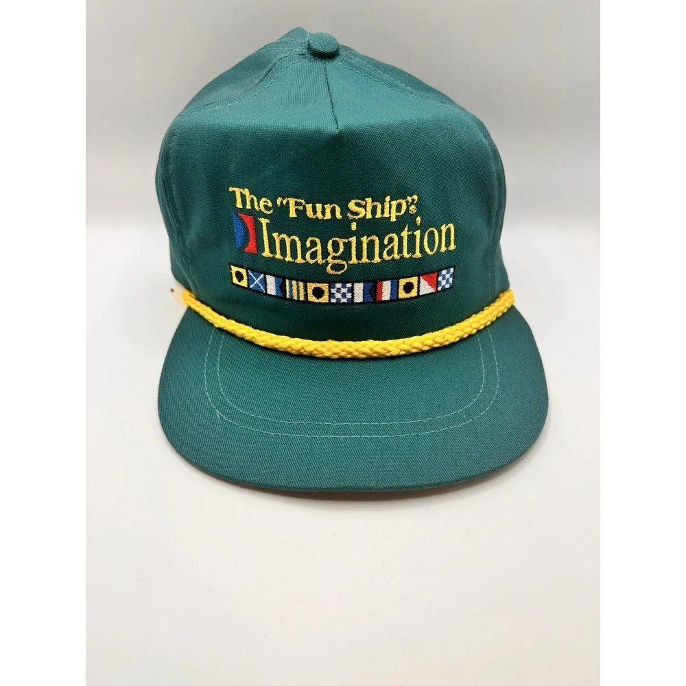 Vintage Carnival Imagination Cruise Line Ship Hat Strapback Classic Made‎ In USA